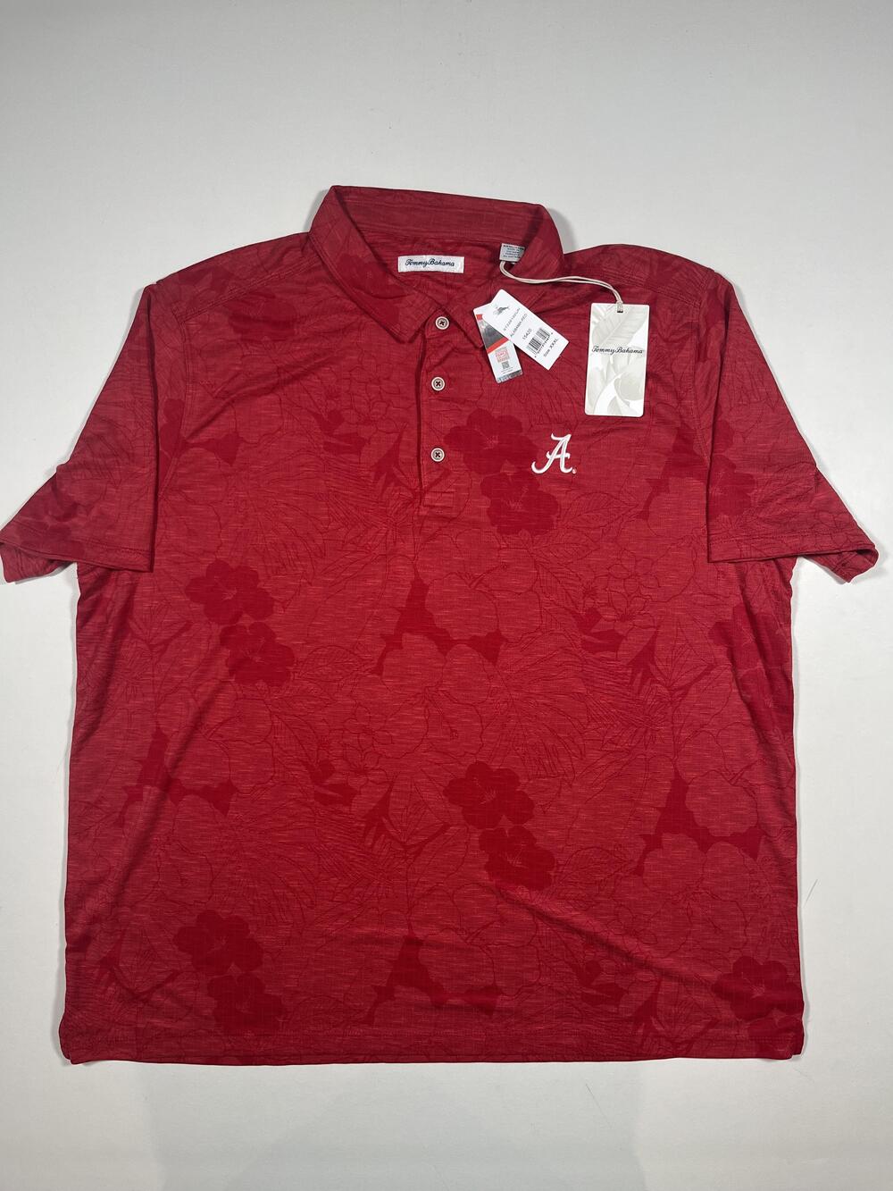 New Alabama Crimson Tide Polo Shirt Mens 3XL Red NCAA Football Tommy Bahama